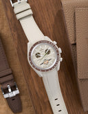 Curved Vertech Rubber Strap - Beige - OM Luxury